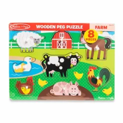 Best Melissa & Doug Knoppuslespil i træ