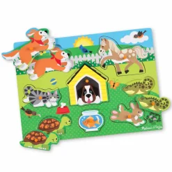 Best Melissa & Doug Knoppuslespil i træ