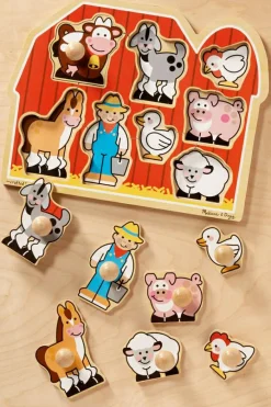 Discount Melissa & Doug Knoppuslespil Jumbo - Bondegård