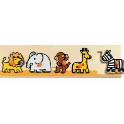 Sale Djeco Knoppuslespil med 5 brikker - Savannen