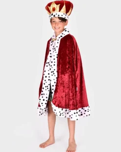 Sale Den Goda Fen Kongekappe - Rød, str. 4-8 år