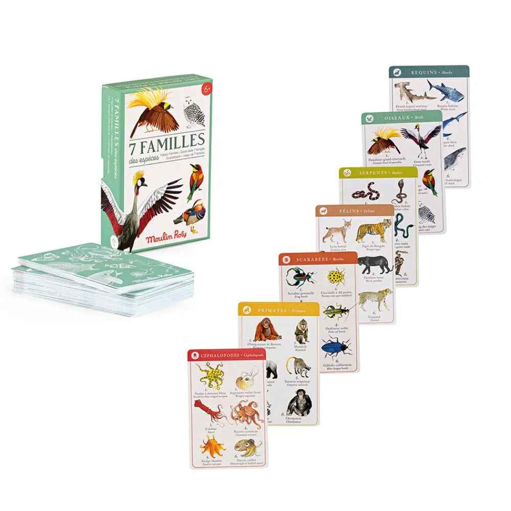 Hot Kortspil - Dyrearter (engelsk/fransk)