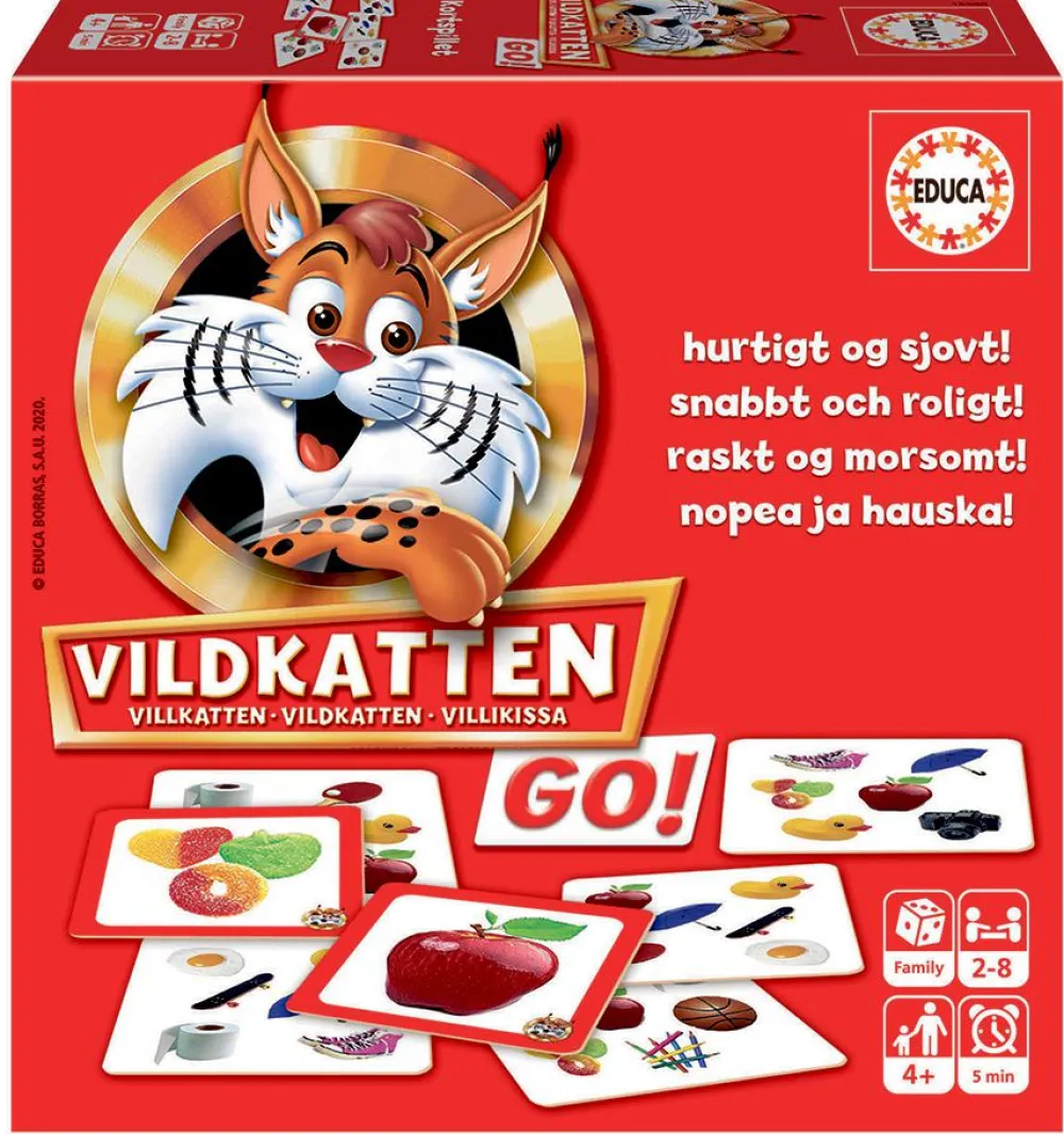 Best educa Kortspil - Vildkatten GO!
