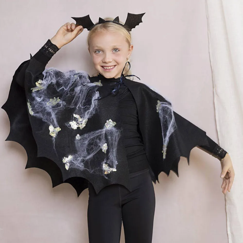 Discount Creativ Company Kreapakke Halloween - Flagermuskappe & hårbøjle