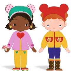 Outlet Djeco Kreativ med filt - Klæd mig på