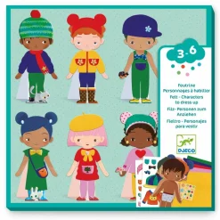 Outlet Djeco Kreativ med filt - Klæd mig på