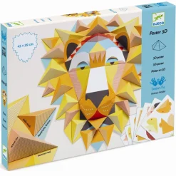 Best Djeco Kreativ med papir - 3D løve