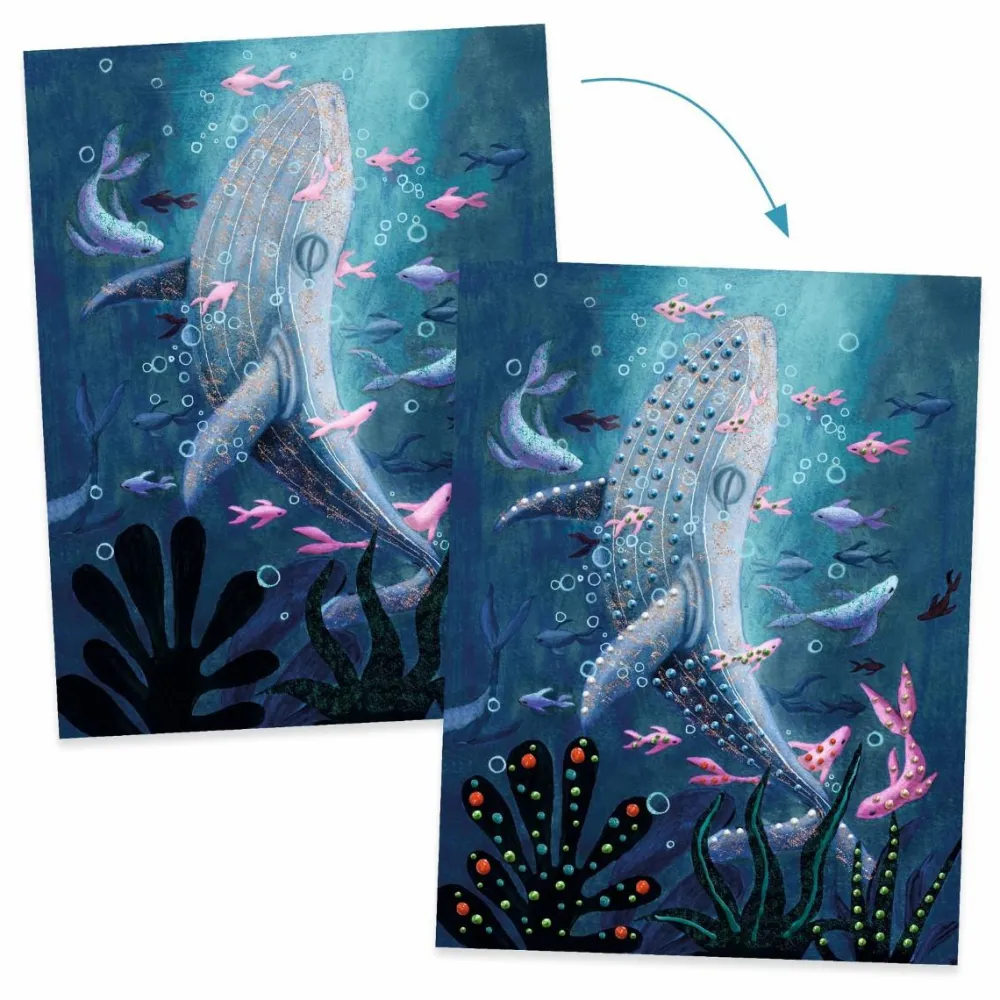 Djeco Kreativ æske - 3D maling, I havets dyb