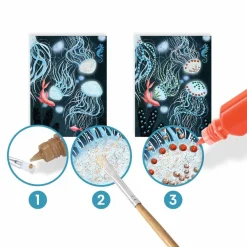 Djeco Kreativ æske - 3D maling, I havets dyb