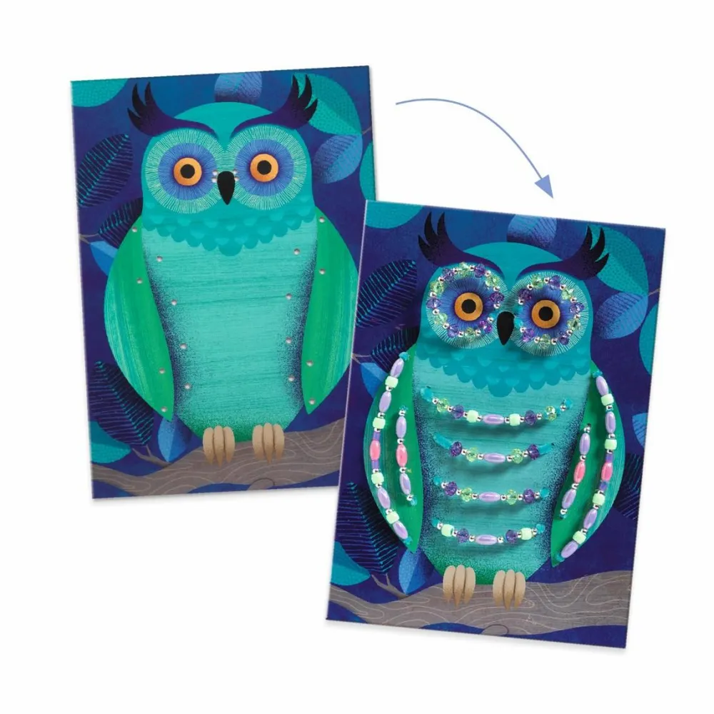 Outlet Djeco Kreativ æske - Dekorer nattens dyr