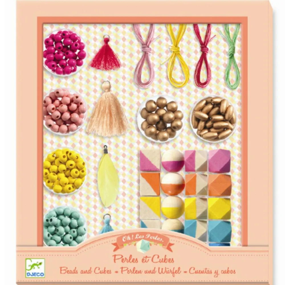 Outlet Djeco Kreativ æske - Lav smykker, geometri og frynser