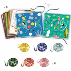 Outlet Djeco Kreativ æske - Prik-til-prik sykort