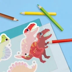 Online SES Creative Krympeplast - Lav dinosaur nøgleringe