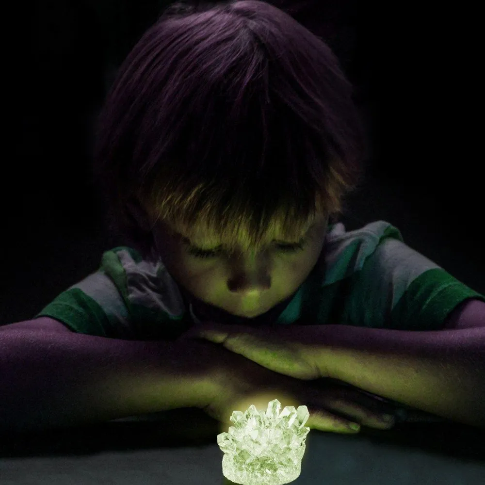 Outlet National Geographic Krystaldyrkning - Glow-in-the-dark, Grøn