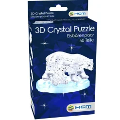 Sale Krystalpuslespil m. 40 brk. - Isbjørne
