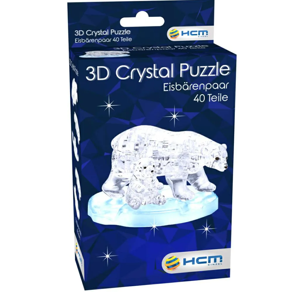 Sale Krystalpuslespil m. 40 brk. - Isbjørne