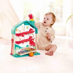 Outlet Hape Kuglebanehus med xylofon