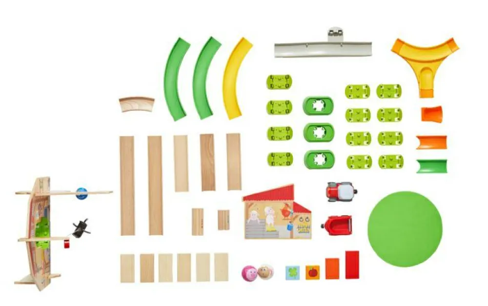 Best Haba Kullerbü kuglebane - Bondegårdsliv inkl. lyd-spor