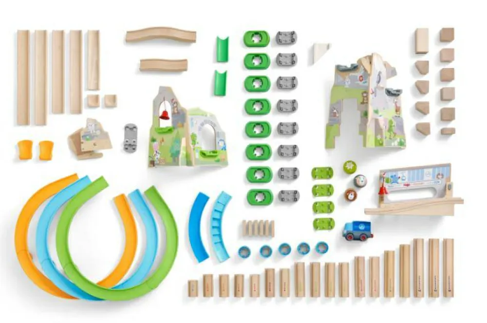 Clearance Haba Kullerbü kuglebane - Det store bjerg-eventyr