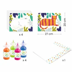 Djeco Kunst med fingermaling (fra 18 mdr.) - Dyr