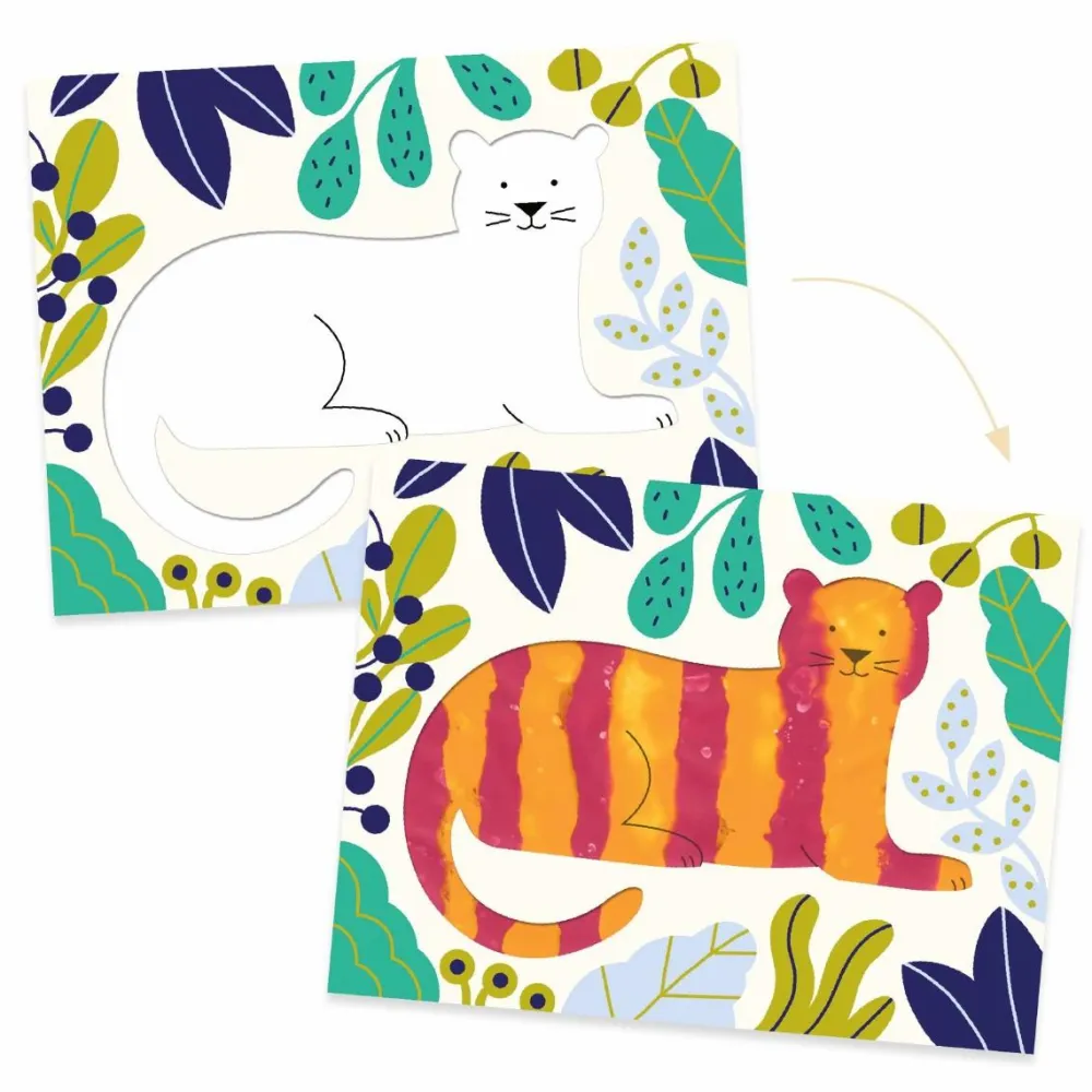 Djeco Kunst med fingermaling (fra 18 mdr.) - Dyr