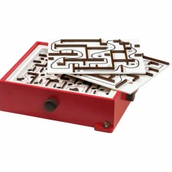 New Labyrintspil med vippeplade - Rød