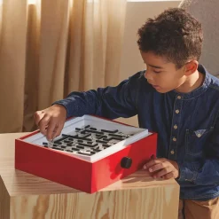 New Labyrintspil med vippeplade - Rød