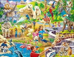 Hot Larsen puslespil - Zoo, 48 brikker