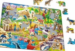 Hot Larsen puslespil - Zoo, 48 brikker
