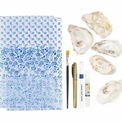 New Creativ Company Lav decoupage østersskaller, 5 stk