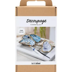 New Creativ Company Lav decoupage østersskaller, 5 stk