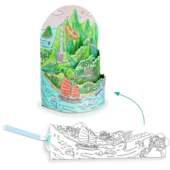 Online Djeco Lav et diorama - Min egen lille ø