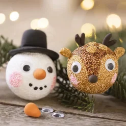 Best Creativ Company Lav julekugler - Snemand & rensdyr