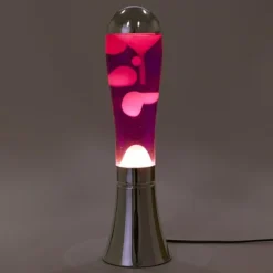 Clearance Lavalampe - Sølv/pink