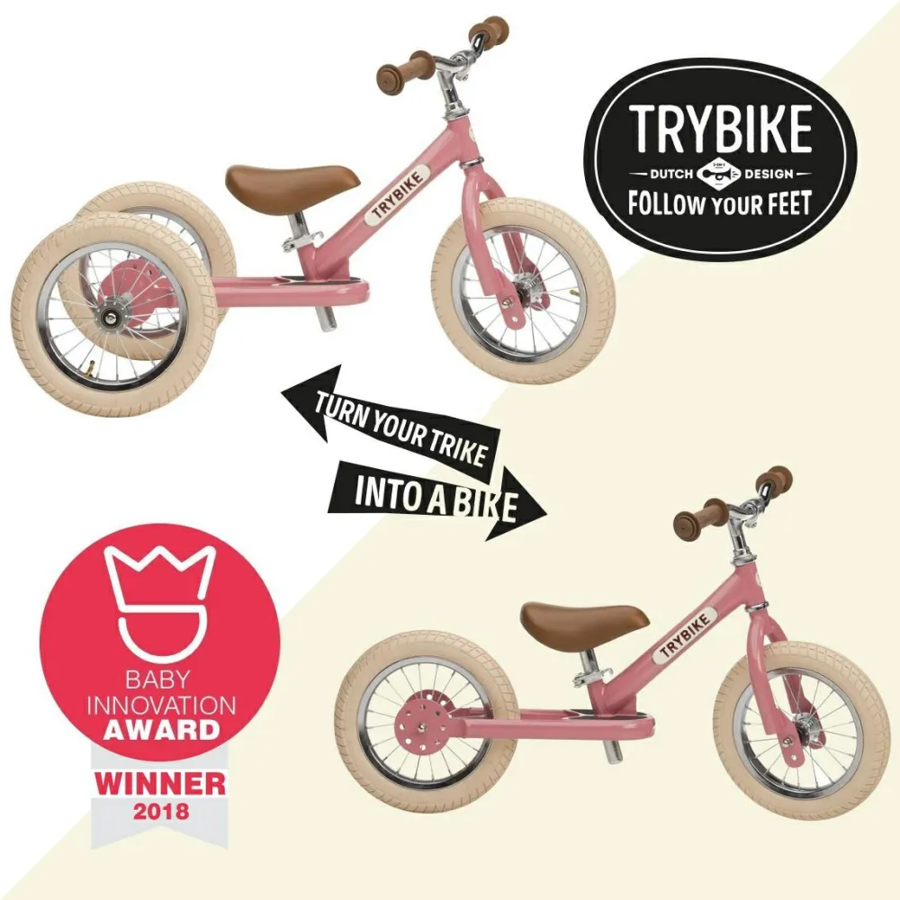 Sale Trybike Løbecykel - med to hjul, Rosa