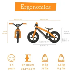 Chillafish Løbecykel BMXie 2 - Ginger (2-5 år)