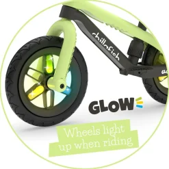 Online Chillafish Løbecykel BMXie GLOW - Pistacie (2-5 år)