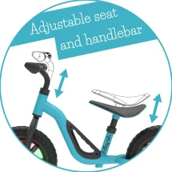 Online Chillafish Løbecykel Charlie GLOW - Blå (18 mdr - 4 år)