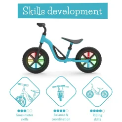 Online Chillafish Løbecykel Charlie GLOW - Blå (18 mdr - 4 år)
