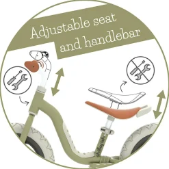 Sale Chillafish Løbecykel Charlie LUX - Oliven (2-5 år)