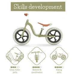 Sale Chillafish Løbecykel Charlie LUX - Oliven (2-5 år)