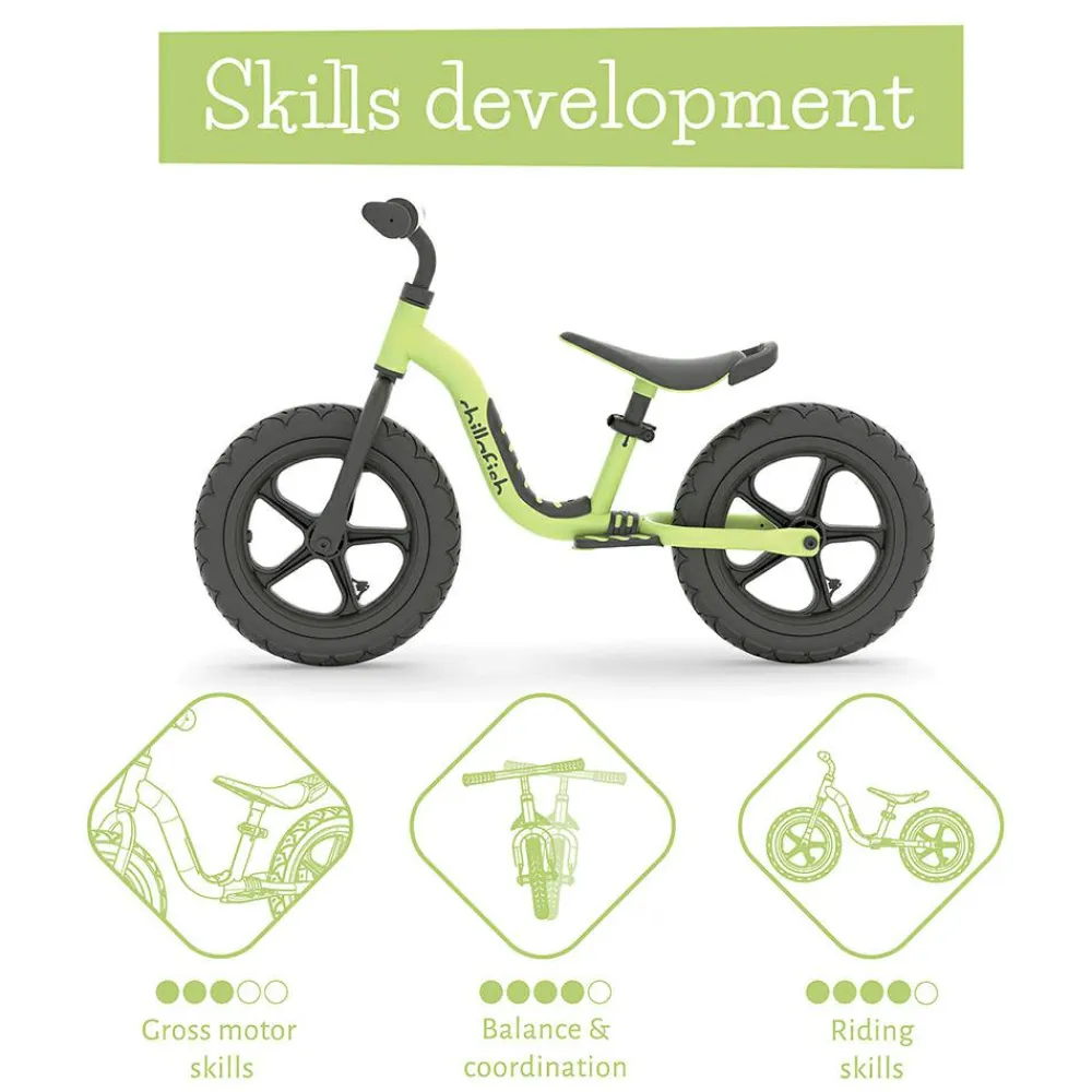 Outlet Chillafish Løbecykel Charlie SPORT - Pistacie (2-5 år)