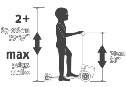 Hot Scoot & Ride Løbehjul - Highwaykick 2 Lifestyle, Zebra