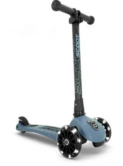 Scoot & Ride Løbehjul - Highwaykick 3 m. LED, Steel