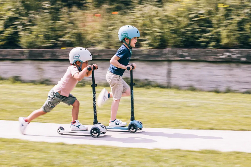 Scoot & Ride Løbehjul - Highwaykick 3 m. LED, Steel