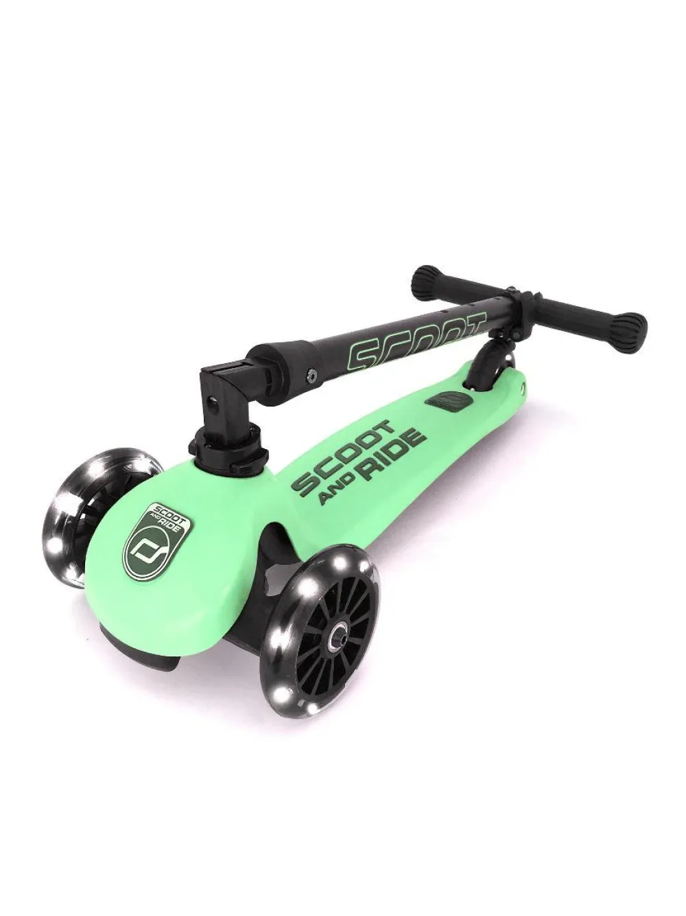 Clearance Scoot & Ride Løbehjul - Highwaykick 3 m. LED, Kiwi