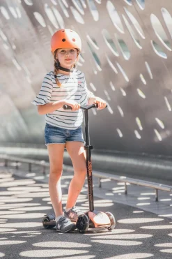 Clearance Scoot & Ride Løbehjul - Highwaykick 5 m. LED, Peach