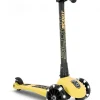 Hot Scoot & Ride Løbehjul - Highwaykick 3 m. LED, Lemon