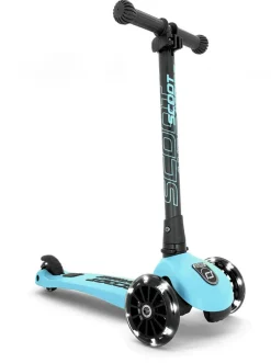 New Scoot & Ride Løbehjul - Highwaykick 3 m. LED, Blueberry