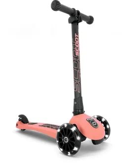 New Scoot & Ride Løbehjul - Highwaykick 3 m. LED, Peach